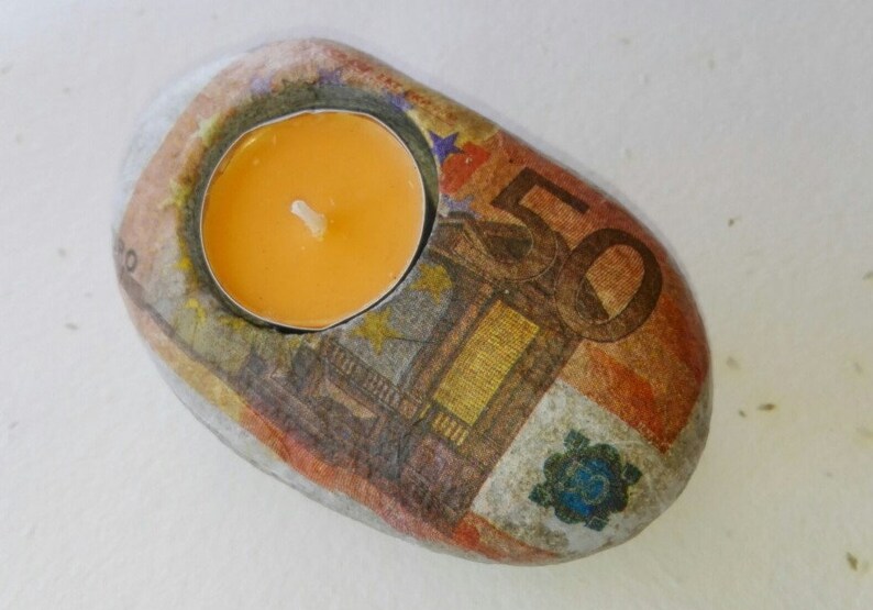 CANDLE HOLDER, CLIP HOLDER, MINIATURE POT, USEFUL AND DECORATIVE PAPERWEIGHT, MULTIPURPOSE STONE, image 3