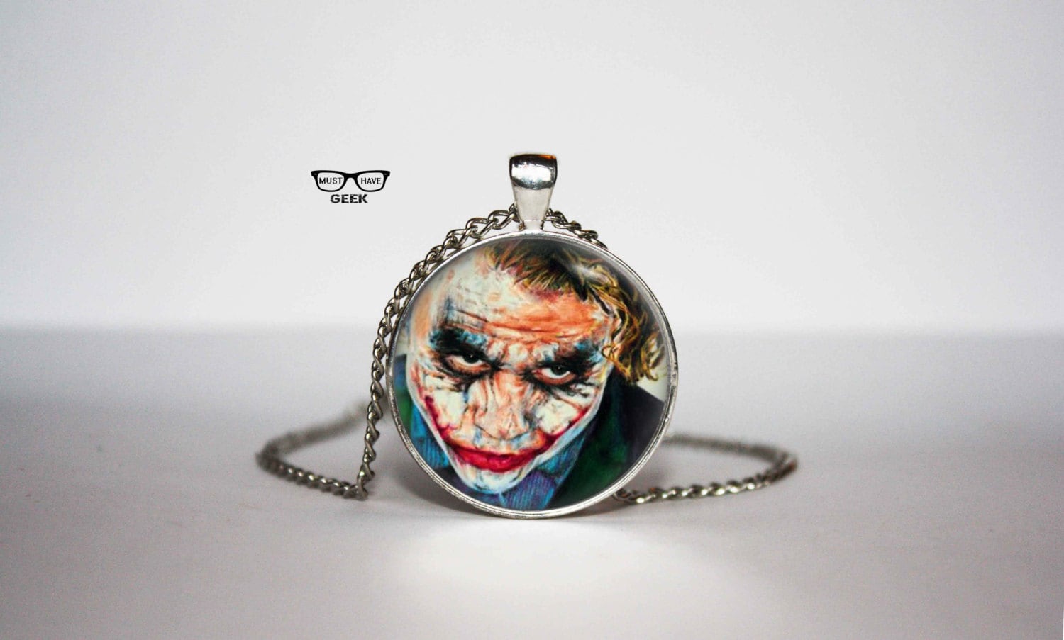 The Joker Necklace Joker pendant Joker face necklace for Etsy
