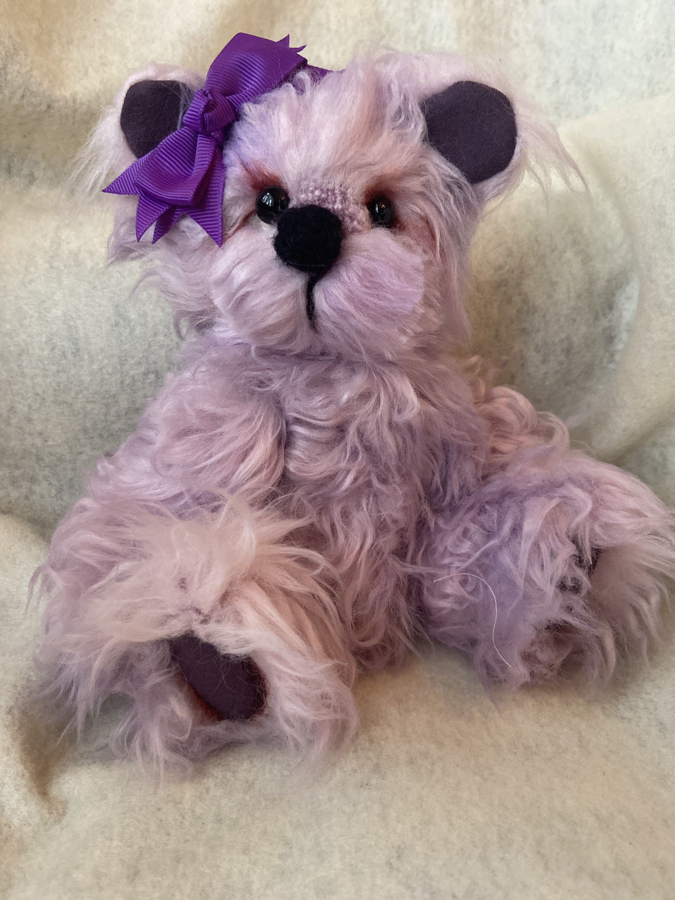 Ooak Künstlerbär Handgefärbt Lila Teddybär: Petunia by Chicago | Etsy