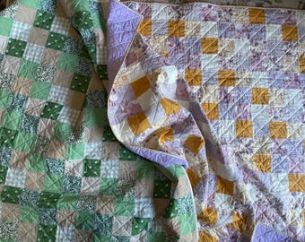 Custom Patchwork Throw Quilt
