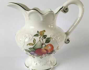 Fresh Fruit Ornate Jug or Pitcher made by Regal