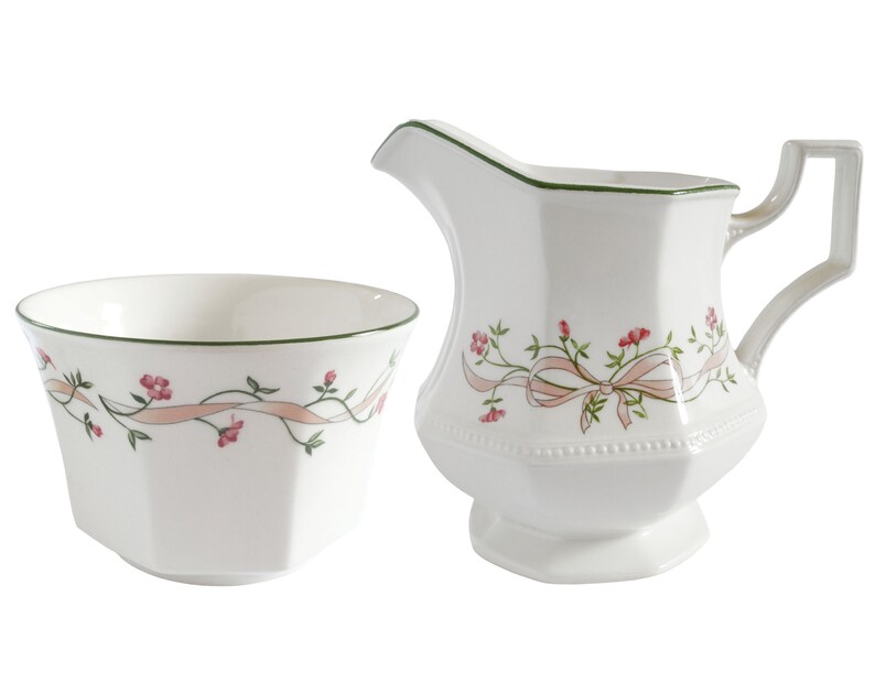 Eternal Beau Milk Jug and Sugar Bowl Johnson Brothers Creamer and Sugar