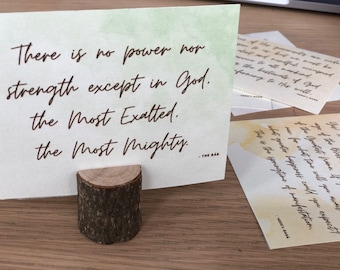 Escritos bahá'ís para imprimir - Afirmaciones diarias con arte minimalista - 19 citas de los escritos para el calendario Badi - Regalo bahá'í