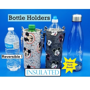 Water/Soda Bottle Holder, Character Motif, Insulated, Lined, Great Gift for All Ages -Bottle NOT Included-