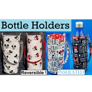 Water/Soda Bottle Holder, Character Motif, Insulated, Lined, Great Gift for All Ages -Bottle NOT Included-