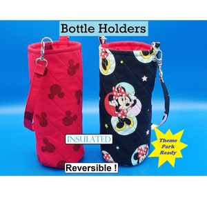 Water/Soda Bottle Holder, Character Motif, Insulated, Lined, Great Gift for All Ages -Bottle NOT Included-