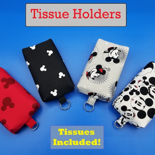 Tissue holder, Travel Size, Theme Park Motif, Adults, Teens, Kids, Tissues Included