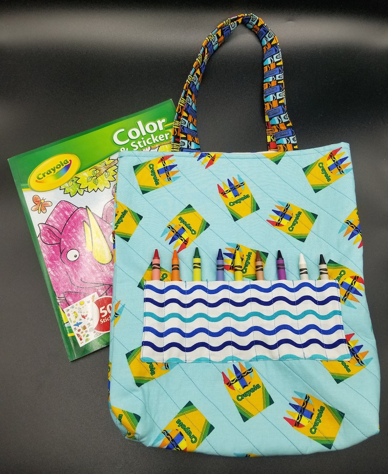 Coloring Book And Crayon Tote Pattern - 679+ SVG File Cut Cricut - Free