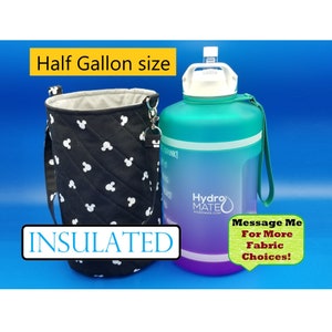 HALF GALLON Bottle Holder, Character Motif, Insulated, Lined, Great Gift for All Ages -Bottle NOT Included-