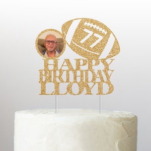 Personalized Football Cake Topper