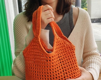 Crochet Net Tote Bag