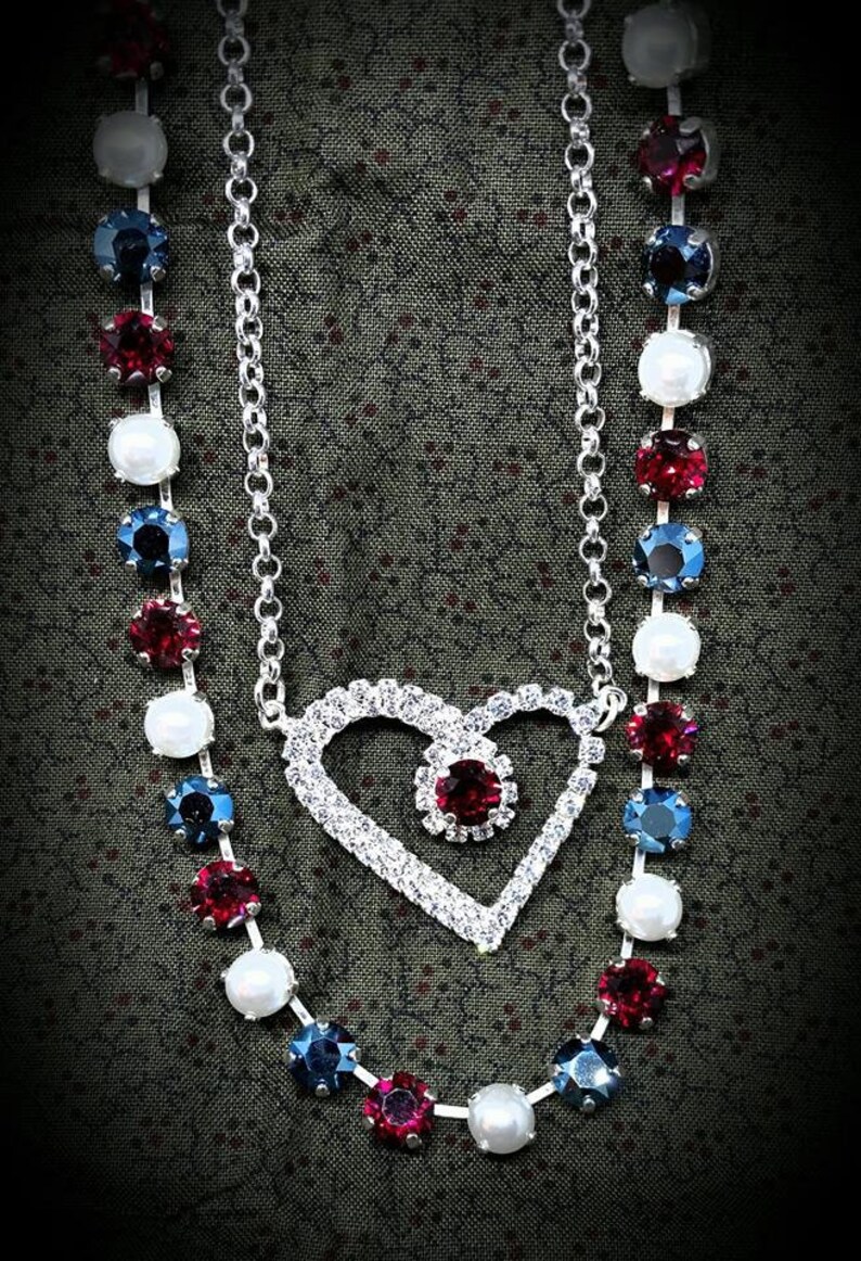Crystal heart necklace