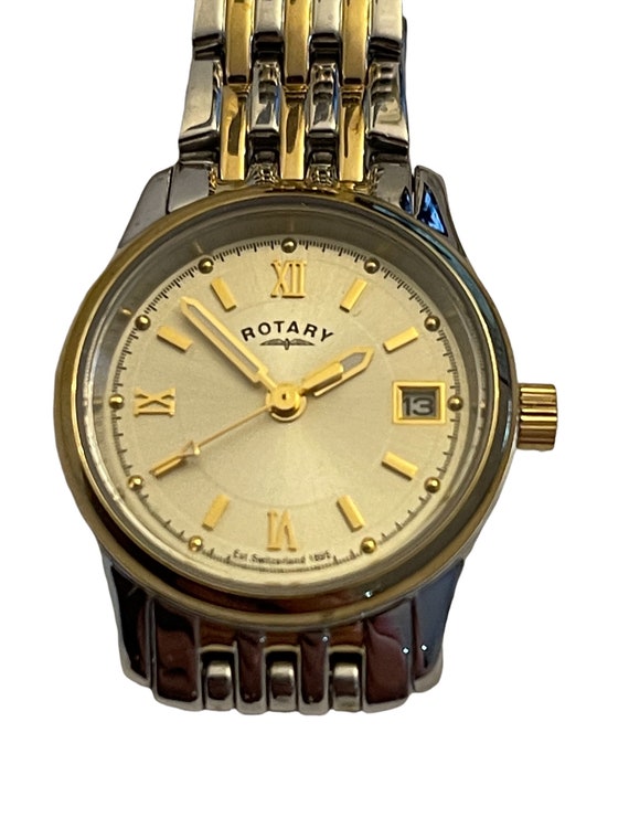 Rotary Ladies Quarts Watch stainless steel gold p… - image 2