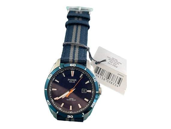 Buy PULSAR PX3 205 Mens Solar Chronograph 100m Mineral Crystal Mens Watch Brand New Online in India Etsy