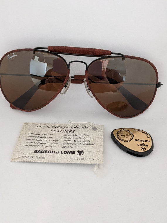 ray ban leathers vintage sunglasses