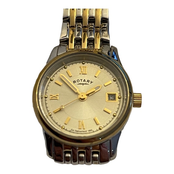 Rotary Ladies Quarts Watch stainless steel gold p… - image 3