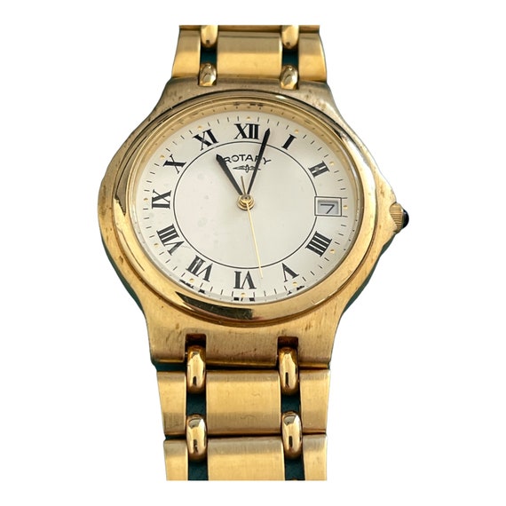 Rotary mens Dress  watch gold-plated Bracelet