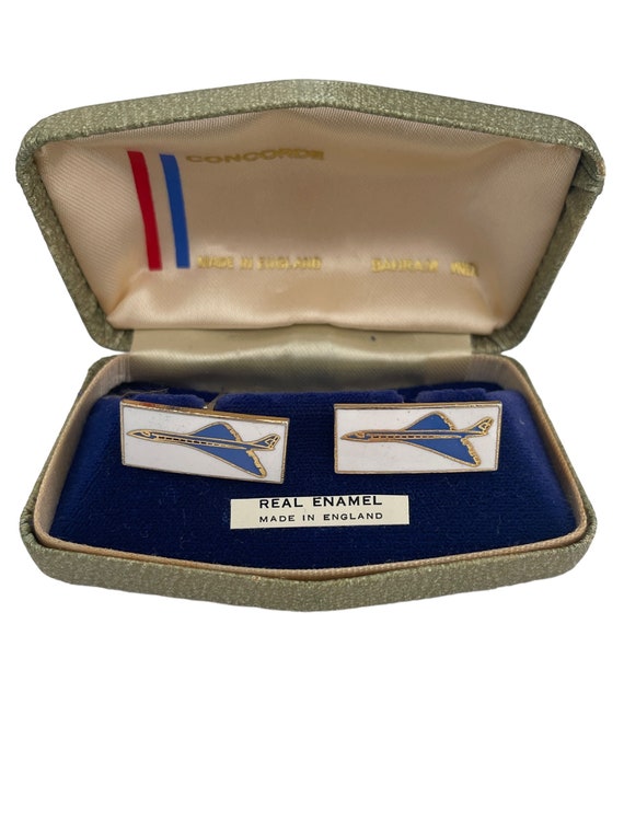 Air france, Concorde cufflinks goldplated very collectible