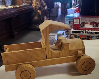 Vintage Handmade Wood Toy Truck