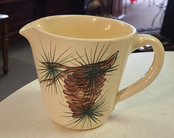 Vintage East Texas Pottery Marshal TX Pine Cone Pattern
