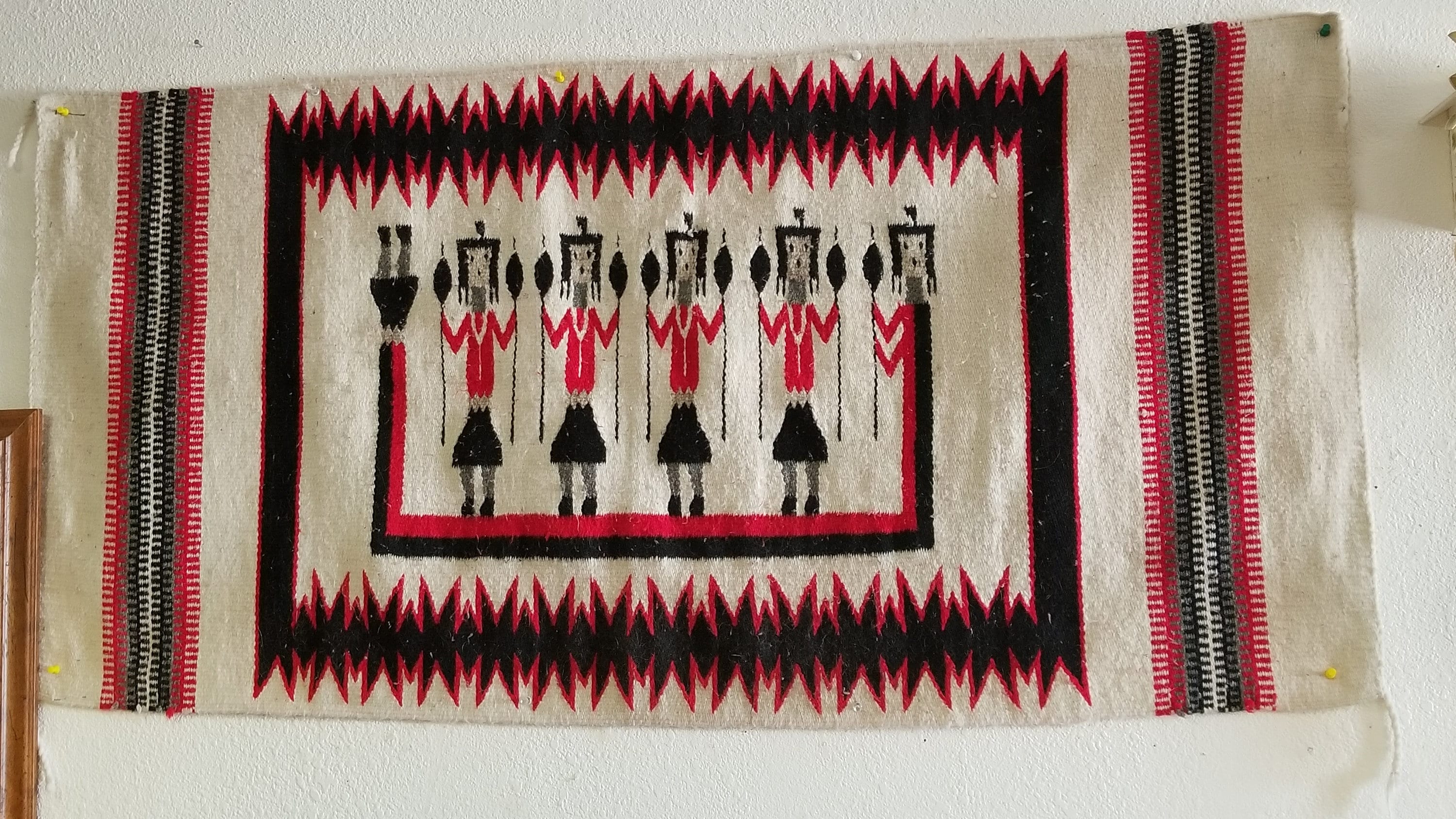 Hand Made Navajo Rug yei bi chei rug Soutwest art Native Etsy