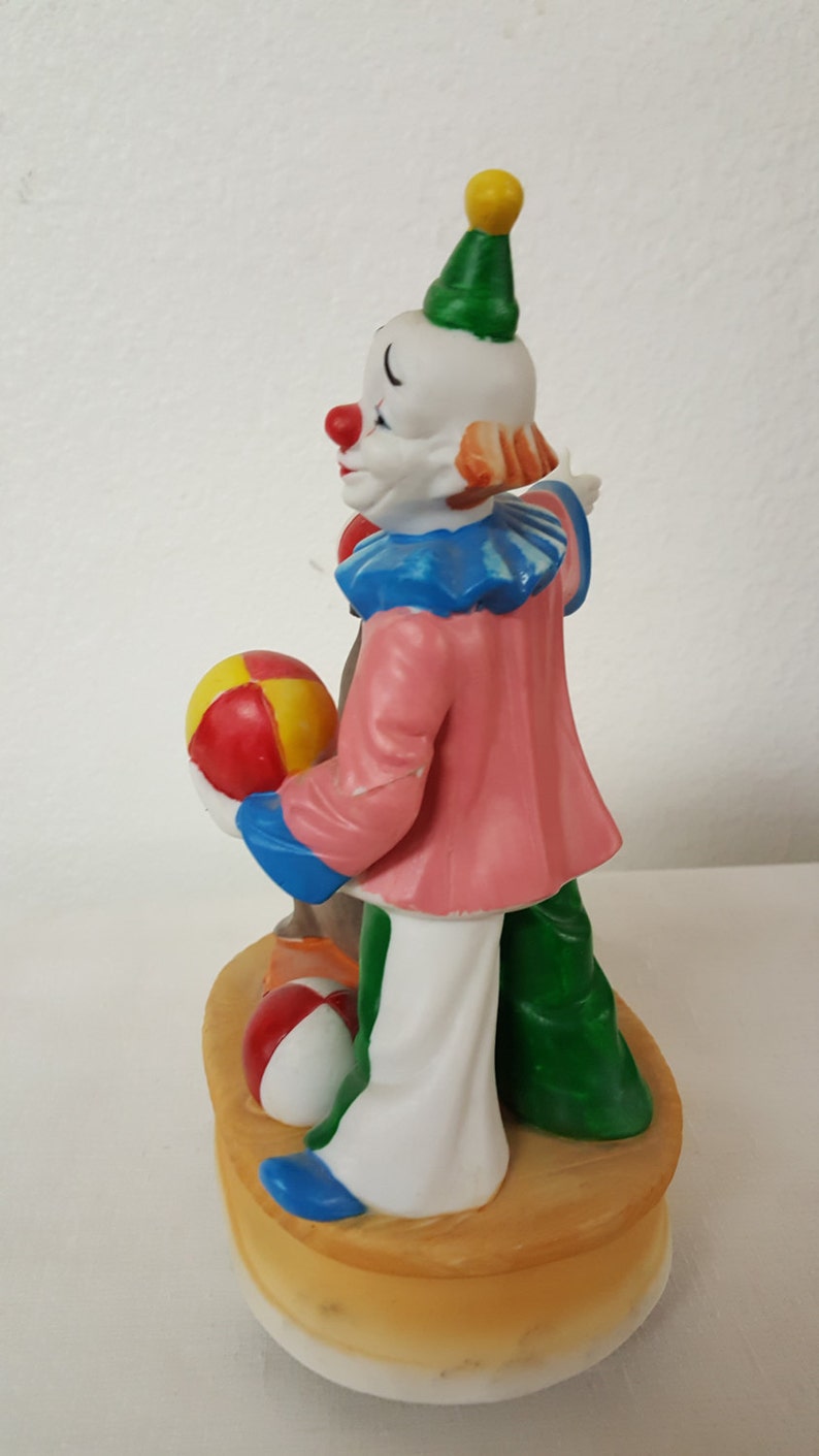 Vintage Clown & Seal Revolving Music Box Seal Music Box Etsy
