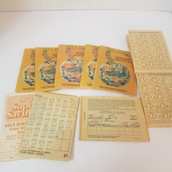 Gold Bond Stamps Etsy