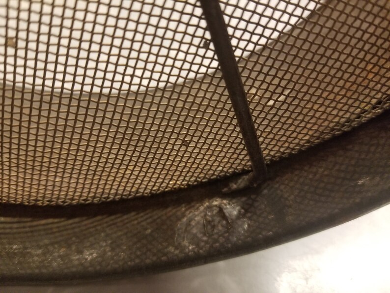 metal sieve Antique Metal Grain Sifter antique kitchen