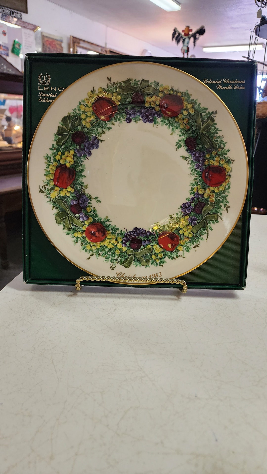 Vintage Lenox Christmas Plate New in Box Etsy