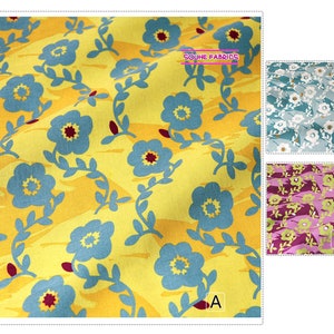 Baumwollstoff quilting patchworkstoff retro Blumen-50CM