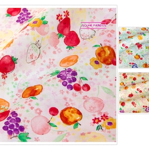 Japanese Kokka Cotton Fabric Quilting Fabric Fruits -50CM