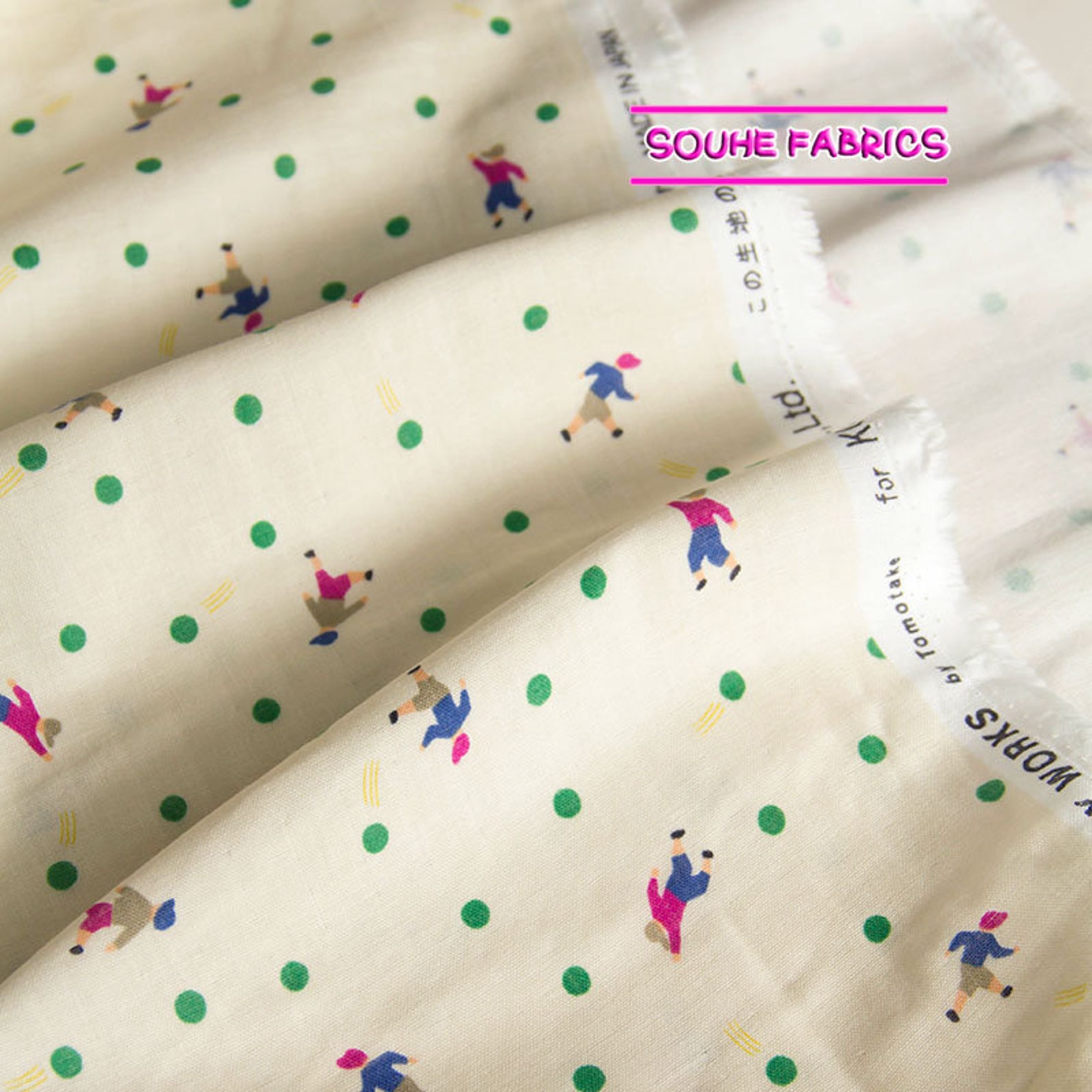 Japanese Kokka Double Gauze Cotton Fabric Muddy Works 50CM Etsy