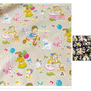 Japanese Cotton Fabric quilting patchwork fabric Childhood Nostalgia -50CM
