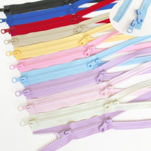 1pcs ykk #5 Vislon Double Sliders Plastic Separating Zipper Open-End Sportswear Jacket Clothes Garment