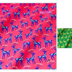 Oxford Cotton Fabric Quilt Fabric Deer-50CM