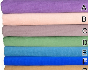 Cotton Corduroy Fabric Fine Wale Solid Fabric  -50CM