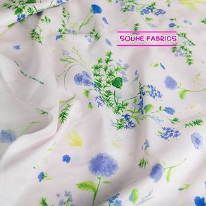 Nani Iro 2020 Japanese  Double Gauze Cotton Fabric Jardin I -50CM