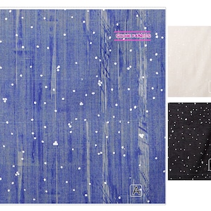 Nani Iro Japanese Cotton Linen Gauze Fabric Poesia visual -50CM