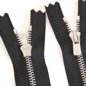 1pcs YKK Excella #3 Silver Metal Zipper Close-end Auto Lock Zipper Slider DIY Bag Purse Boots zipppers