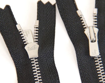 1pcs YKK Excella #3 Silver Metal Zipper Close-end Auto Lock Zipper Slider DIY Bag Purse Boots zipppers