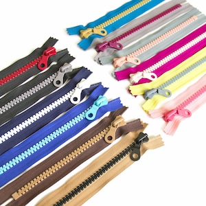 1 pcs YKK #10 Plastic Zipper Close-end Resin Zipper Heavy Duty For DIY Bags