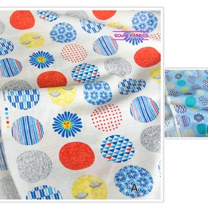 Japanese Kokka Dobby Cotton Fabric Kimono Traditional Japanese Prints-50CM