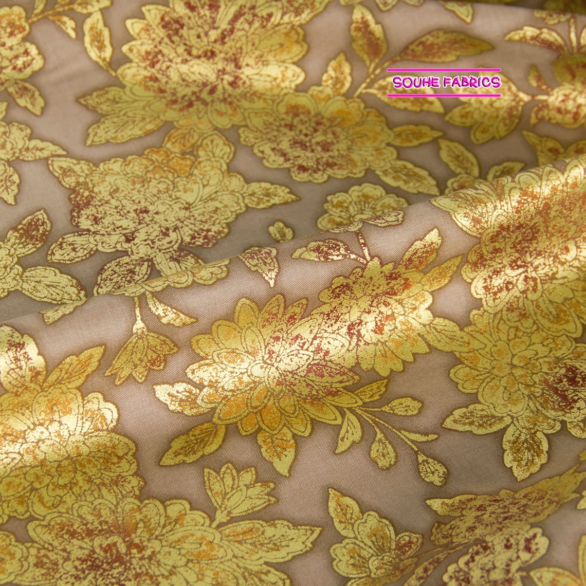 Kaufman Cotton Fabric Patchwork Quilting Fabric Fiorella Etsy