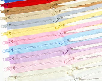1 st ykk #5 Vislon Dubbelglidare Plast Dragkedja med Öppen Änd Sportkläder Jacka Kläder Plagg