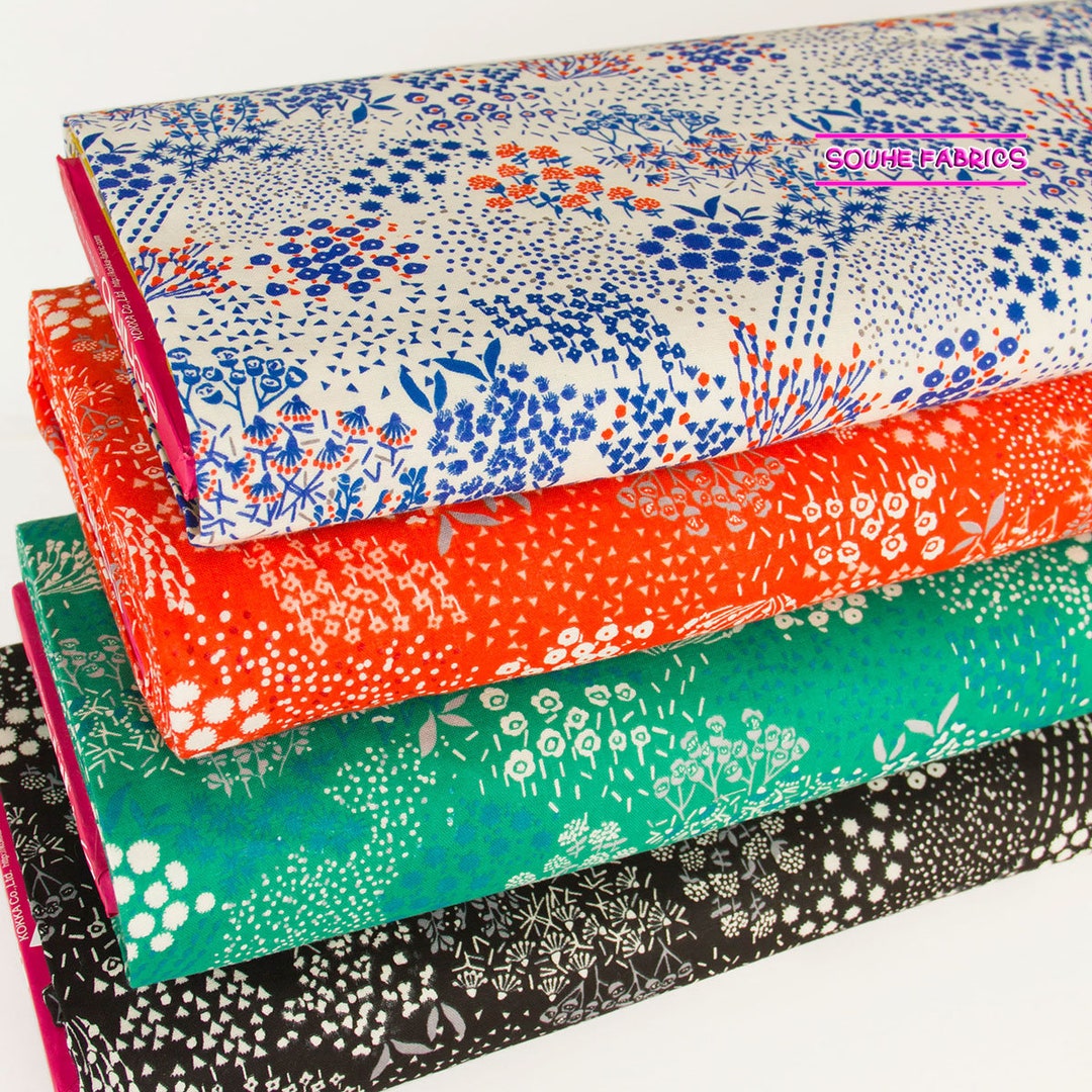 Japanese Double Gauze Cotton Fabric Echino by Etsuko Furuya Grass50cm