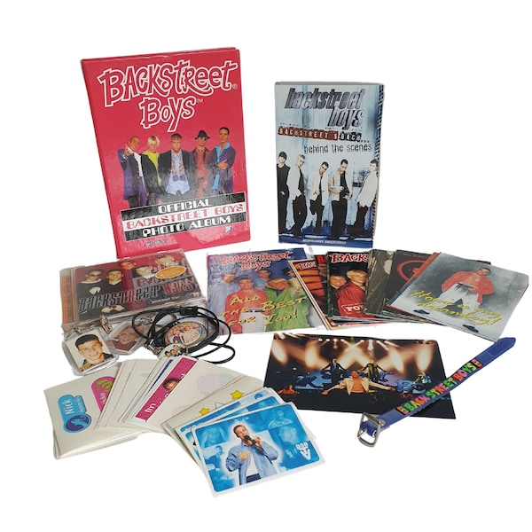 Vintage 90's Backstreet Boys Merchandise (large lot)