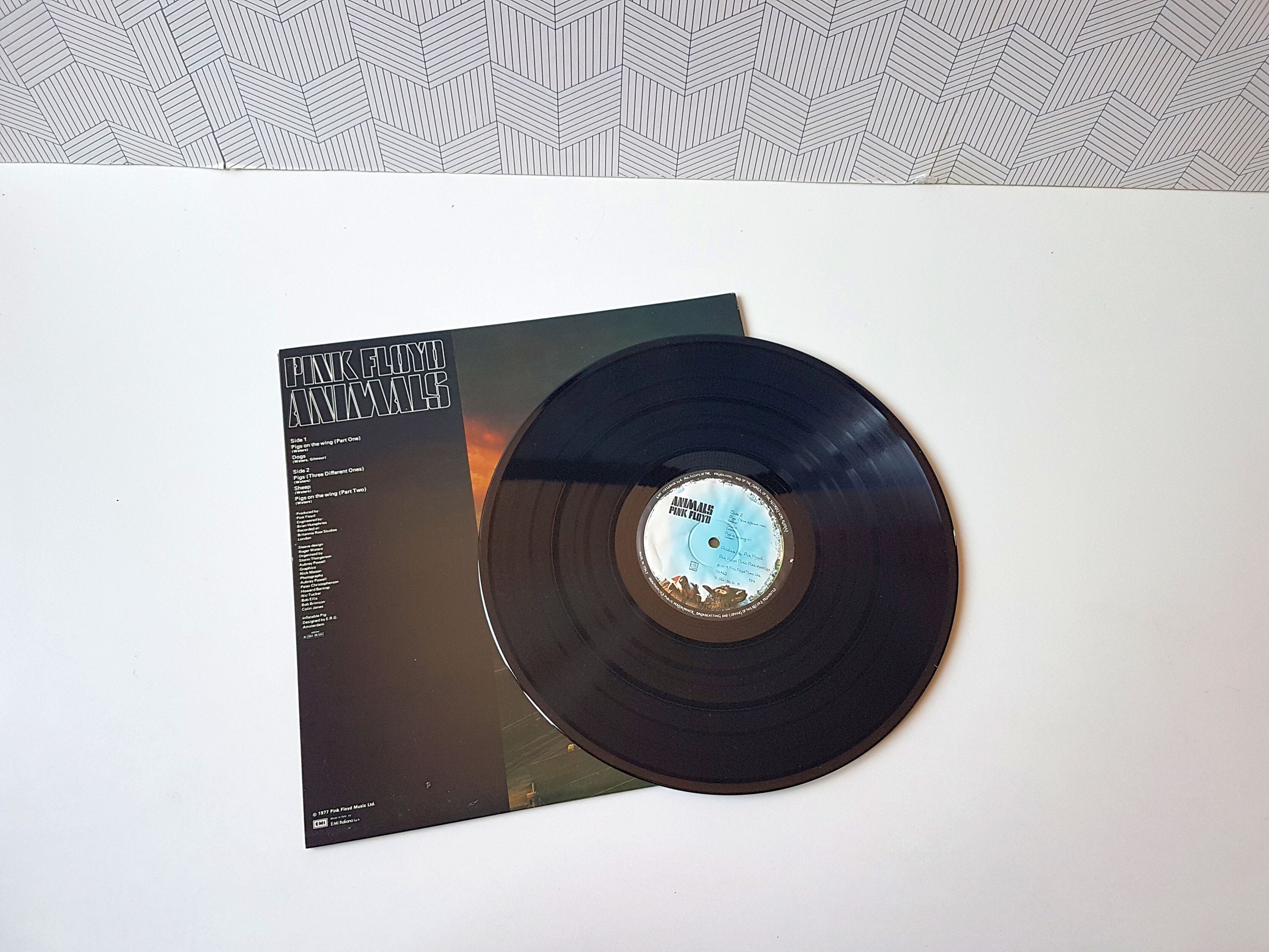 Pink Floyd Animals Vinyl Record 1977 EMI Italiana Etsy Pink floyd animals vinyl record 1977 emi italiana etsy