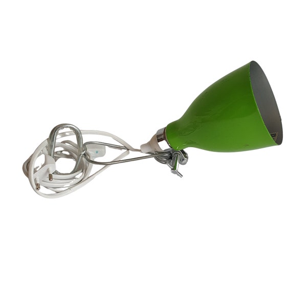 Vintage Dutch HEMA Green Clamp Lamp