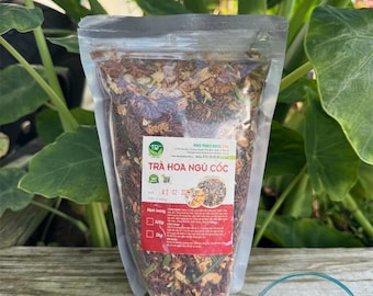 Organic Dried Flower Tea & Cereals - Vietnamese Tra Hoa Ngu Coc (500g)