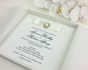 elegant wedding invitations etsy